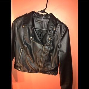 Faux leather jacket